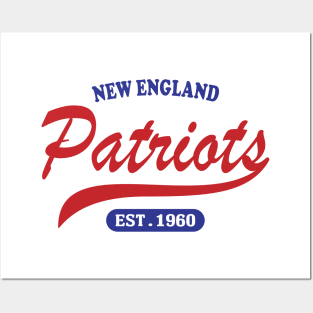New England Patriots Classic Style Posters and Art